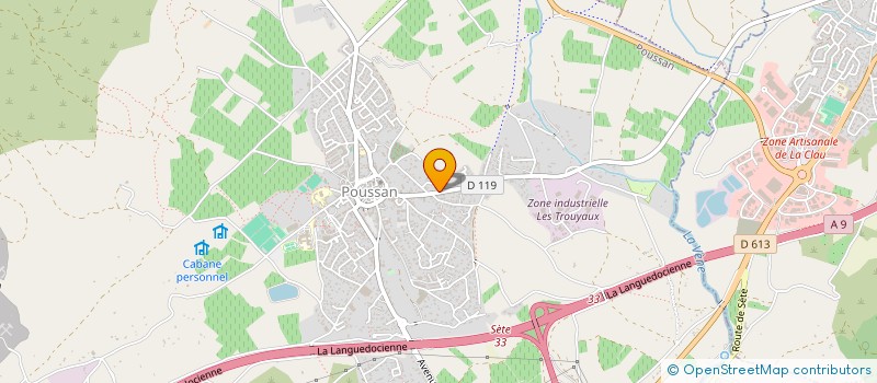 localisation de l'entreprise AMENAGEMENT RENOVATIONS SUR MESURE 34  POUSSAN