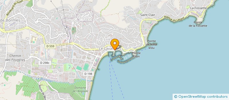 localisation de l'entreprise AMENAGEMENT SERVICE IMMOBILIER à LE LAVANDOU