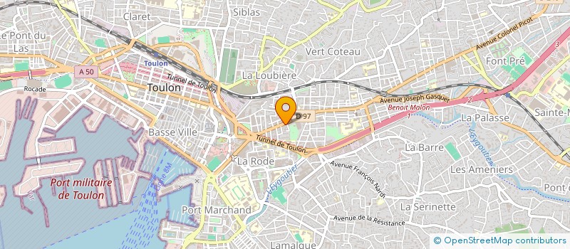 localisation de l'entreprise AMENAGEMENT TELEPHONIQUE à TOULON