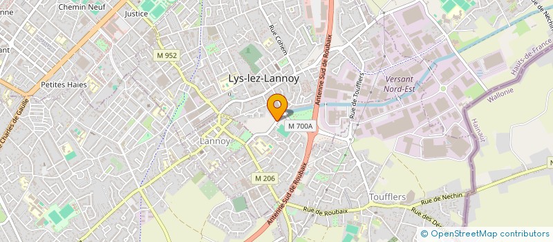 localisation de l'entreprise AMENAGEMENT TERTIAIRE INDUSTRIE  LYS-LEZ-LANNOY