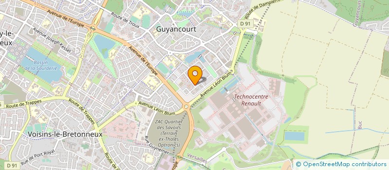 localisation de l'entreprise AMENAGEMENT TERTIAIRE NATIONAL  GUYANCOURT