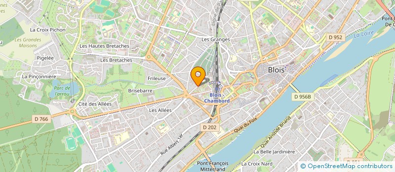 localisation de l'entreprise AMENAGEMENT TRAVAUX ET SCE A.T.S.SARL  BLOIS