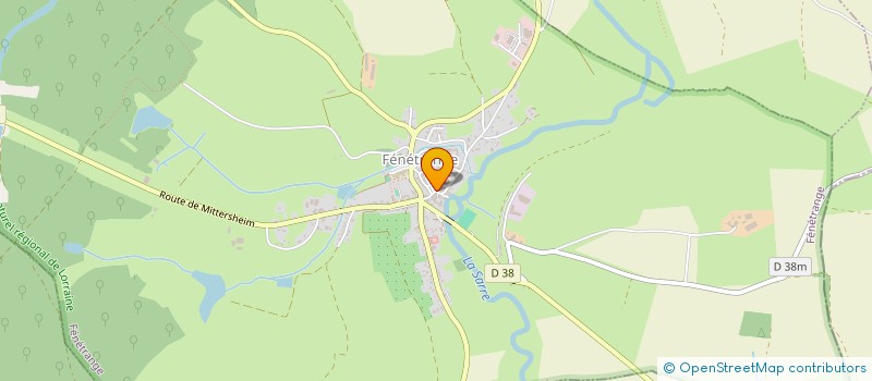 localisation de l'entreprise AMENAGEMENT TRAVAUX HYDRAUL ENVIR NATURE  FENETRANGE