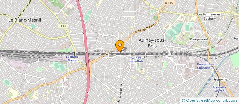 localisation de l'entreprise AMENAGEMENT TRAVAUX INTERIEUR à AULNAY-SOUS-BOIS