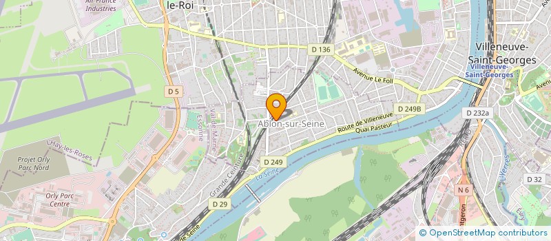 localisation de l'entreprise AMENAGEMENT TRAVAUX SERVICES  ABLON-SUR-SEINE