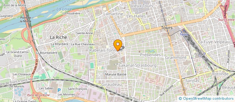 localisation de l'entreprise AMENAGEMENT URBANISME & COOPERATION INTERNATIONALE  TOURS