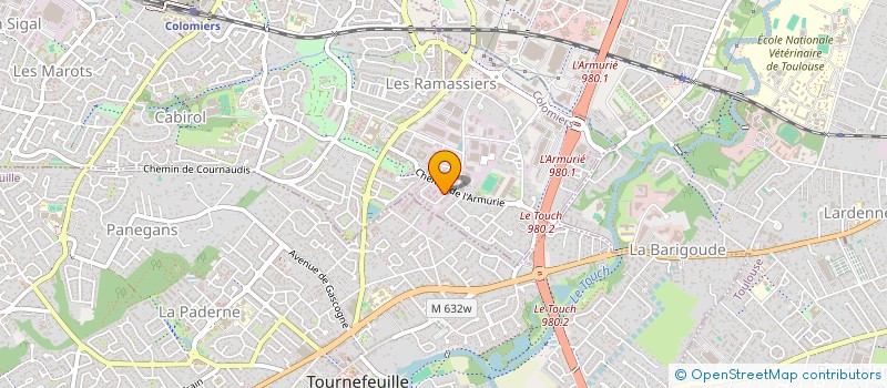 localisation de l'entreprise AMENAGEMENTS BATI CONSEIL à COLOMIERS