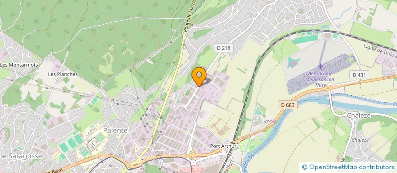 localisation de l'entreprise AMENAGEMENTS BISONTINS  THISE