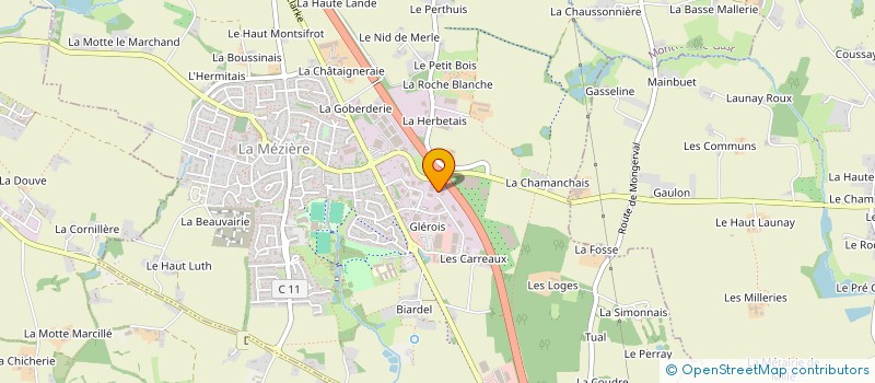 localisation de l'entreprise AMENAGEMENTS BOIS BRETAGNE RENNES  LA MEZIERE