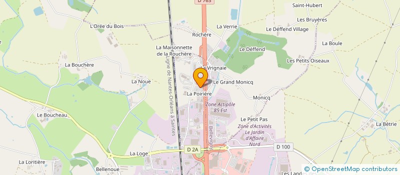 localisation de l'entreprise AMENAGEMENTS BOIS VENDEE à LE POIRE-SUR-VIE