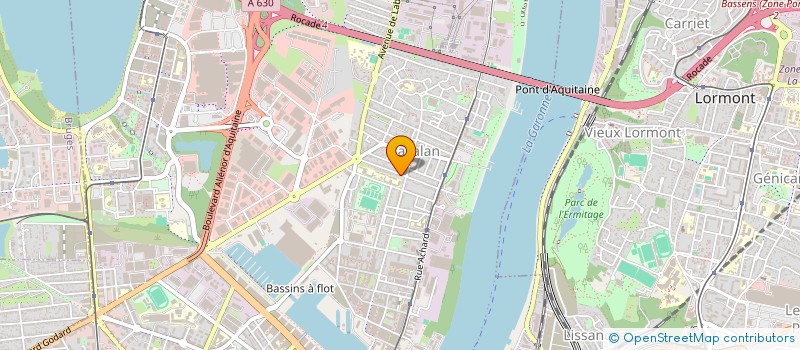 localisation de l'entreprise AMENAGEMENTS CLOISONS OUVERTURES SARL à BORDEAUX