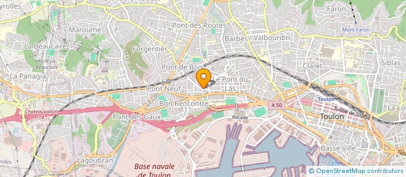 localisation de l'entreprise AMENAGEMENTS CONSTRUCTIONS RENOVATIONS VAROISES  TOULON