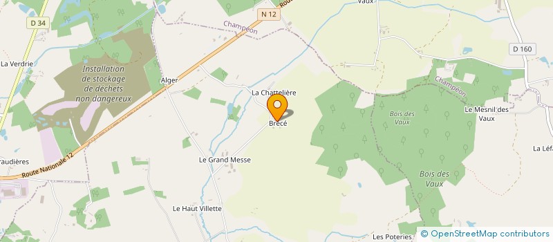 localisation de l'entreprise AMENAGEMENTS CREATION ENTRETIEN ROLAND PAYSAGE 53  ARON