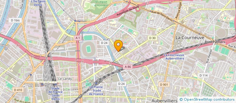 localisation de l'entreprise AMENAGEMENTS DE BATIMENTS  AUBERVILLIERS