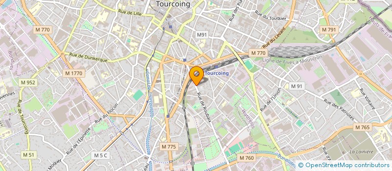 localisation de l'entreprise AMENAGEMENTS DU NORD CONSTRUCTIONS à TOURCOING