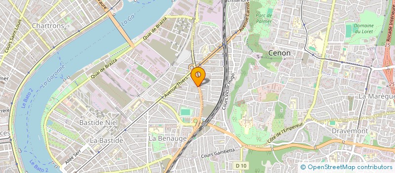 localisation de l'entreprise AMENAGEMENTS ET BATIMENTS  BORDEAUX