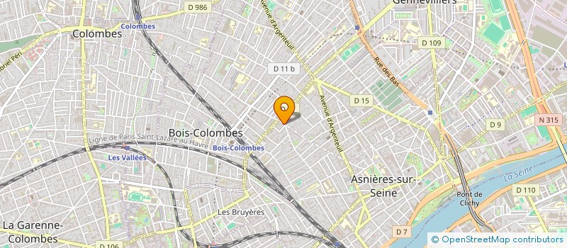 localisation de l'entreprise AMENAGEMENTS ET CREATIONS  ASNIERES-SUR-SEINE