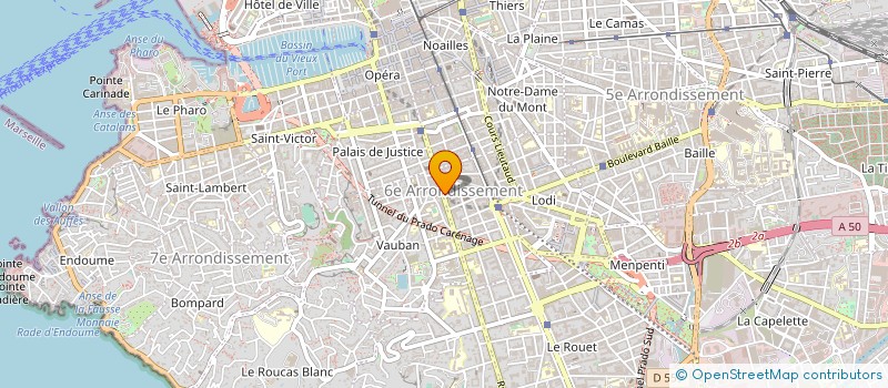 localisation de l'entreprise AMENAGEMENTS ET MEUBLES DU DOMICILE à MARSEILLE