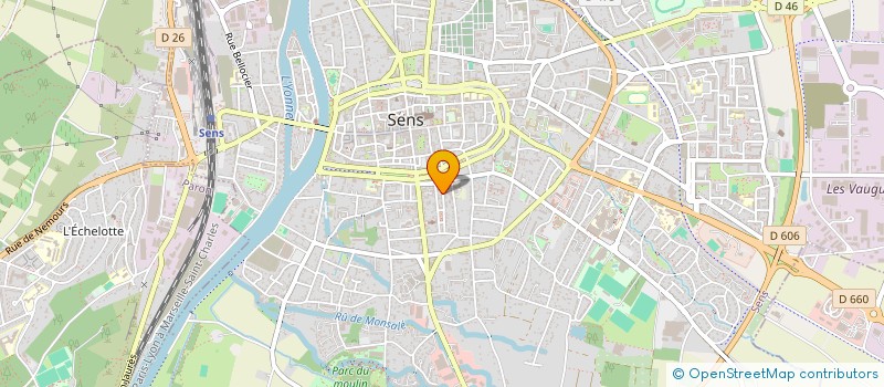 localisation de l'entreprise AMENAGEMENTS ET TRAVAUX DU BATIMENT à SENS
