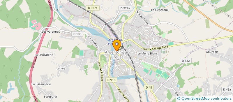 localisation de l'entreprise AMENAGEMENTS FABRICANT MENUISERIE à ARGENTON-SUR-CREUSE