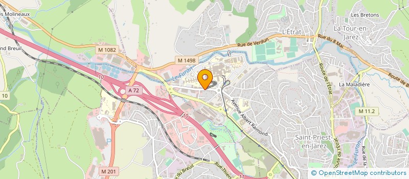 localisation de l'entreprise AMENAGEMENTS INTERIEUR à SAINT-PRIEST-EN-JAREZ