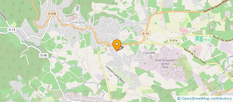 localisation de l'entreprise AMENAGEMENTS MAINTENANCE ENTRE SERVICES  GRIMAUD