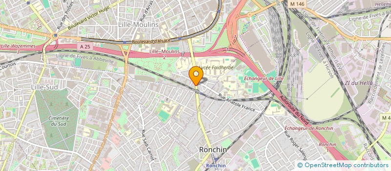 localisation de l'entreprise AMENAGEMENTS PAYSAGES D'EUROPE  LILLE