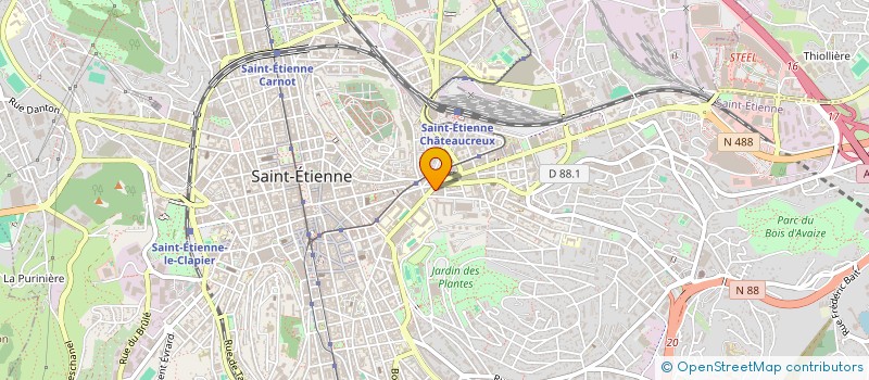 localisation de l'entreprise AMENAGEMENTS TARDY DEVILLE à SAINT-ETIENNE