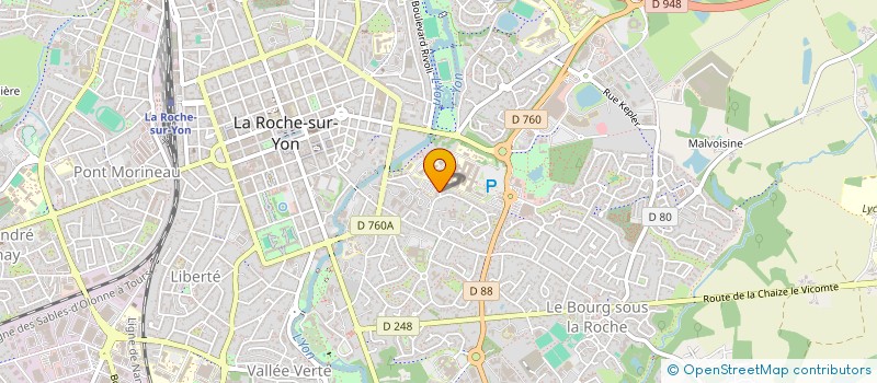 localisation de l'entreprise AMENAGEMENTS TECHNIQUES DES BATIMENTS ET INDUSTRIE à LA ROCHE-SUR-YON