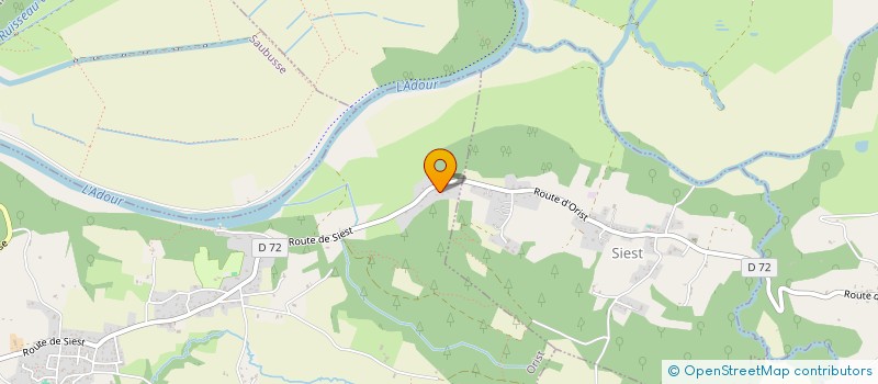 localisation de l'entreprise AMENAGEMENTS URBAINS DU SUD-OUEST  ORIST