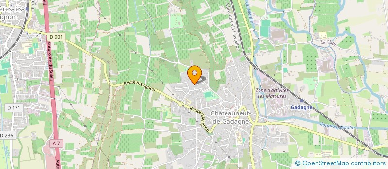 localisation de l'entreprise AMENAGEMENTS VIVANTS à CHATEAUNEUF-DE-GADAGNE