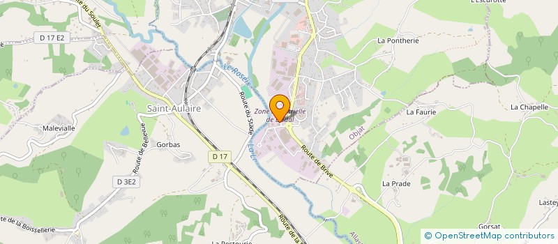 localisation de l'entreprise AMENAGEMENTS VOTRE à OBJAT
