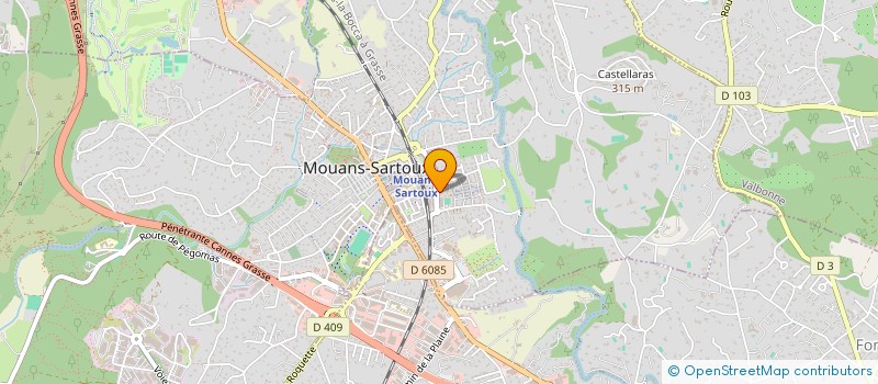 localisation de l'entreprise AMENAGEUR BATISSEUR INGENIERIE à MOUANS-SARTOUX