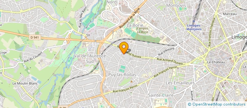 localisation de l'entreprise AMENATECH à LIMOGES