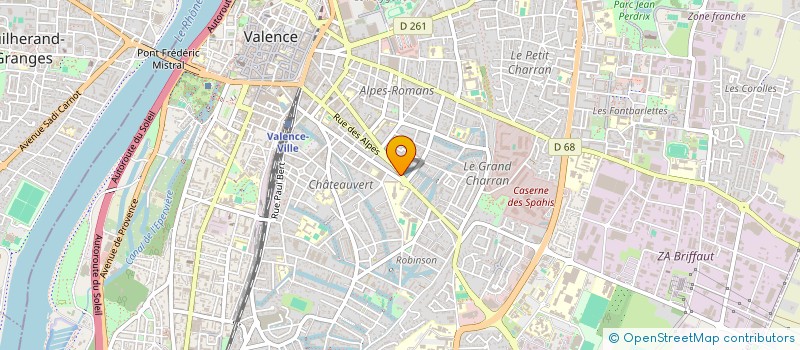 localisation de l'entreprise AMENCOM à VALENCE