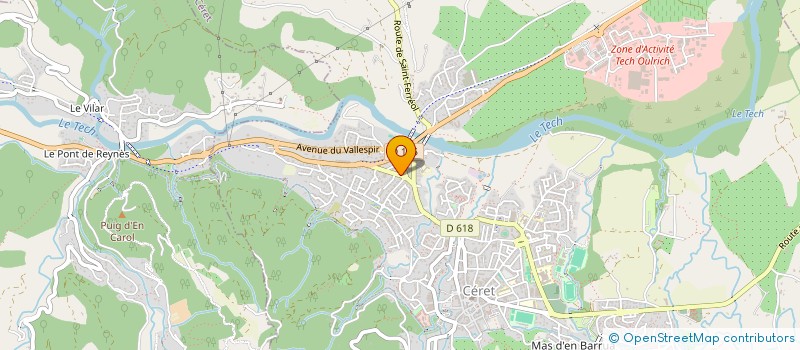 localisation de l'entreprise AMENINARMM à CERET