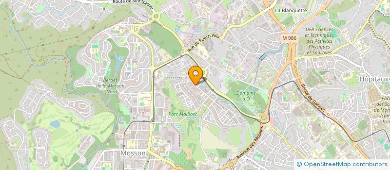 localisation de l'entreprise AMENODOTDEV à MONTPELLIER