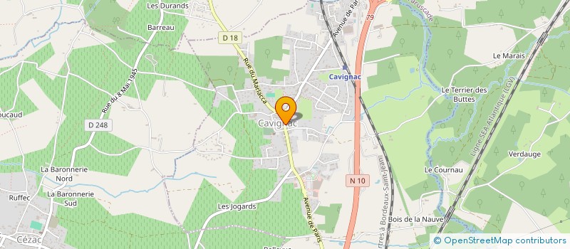 localisation de l'entreprise AMENON à CAVIGNAC