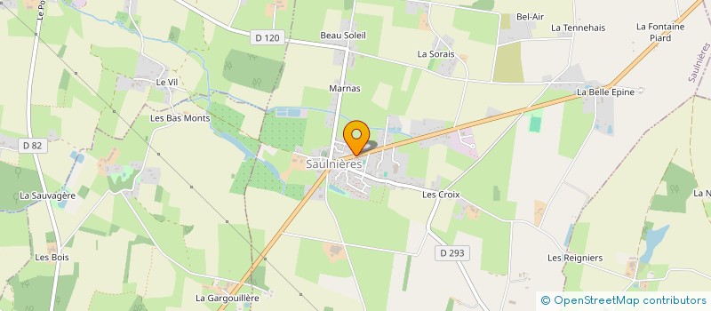 localisation de l'entreprise AMENOTHES à SAULNIERES