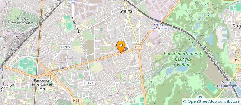 localisation de l'entreprise AMENSOR ABDELKADER IDRISSI MOULAY AHMED à STAINS