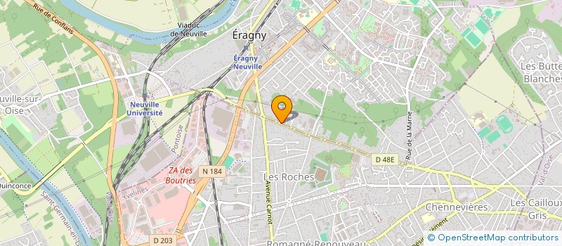 localisation de l'entreprise AMENTHA à ERAGNY
