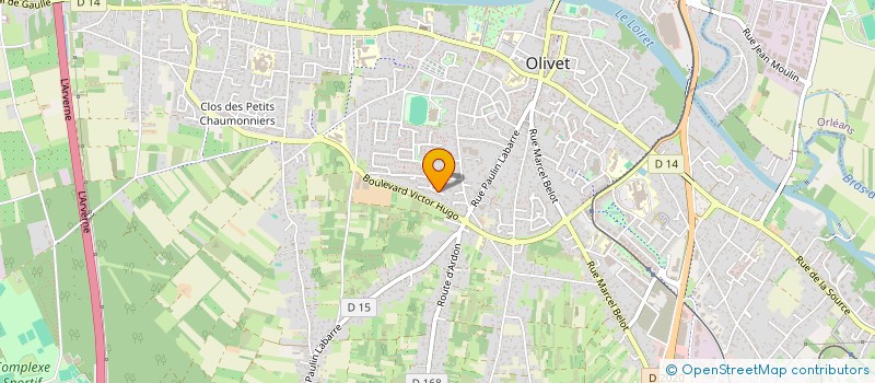 localisation de l'entreprise AMEO à OLIVET