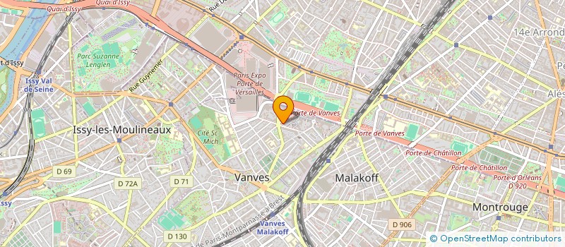 localisation de l'entreprise AMEO  VANVES