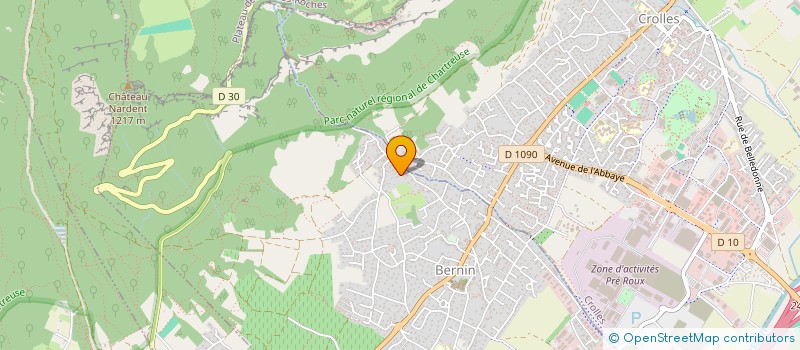 localisation de l'entreprise AMEO INGENIERIE à BERNIN