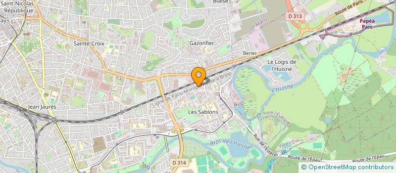 localisation de l'entreprise AMER  LE MANS