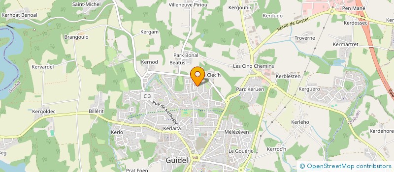localisation de l'entreprise AMERBELL à GUIDEL