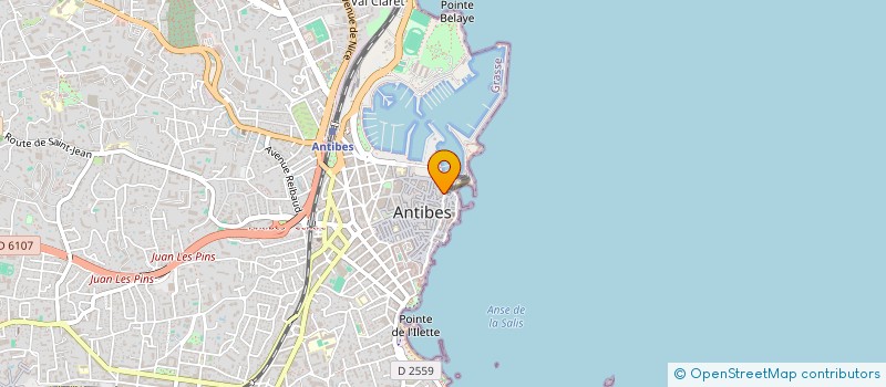 localisation de l'entreprise AMEREGA à ANTIBES