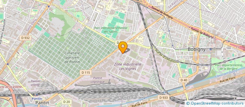 localisation de l'entreprise AMERICA EURO ELECTRONICA  BOBIGNY