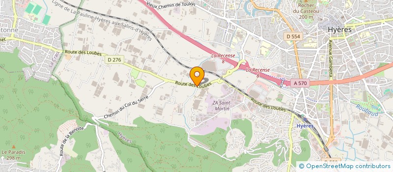 localisation de l'entreprise AMERICAINE LADY à HYERES