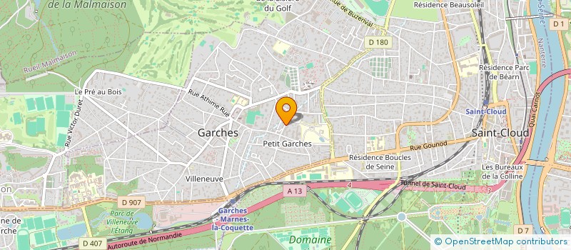 localisation de l'entreprise AMERICAN BUSINESS CLUB à GARCHES